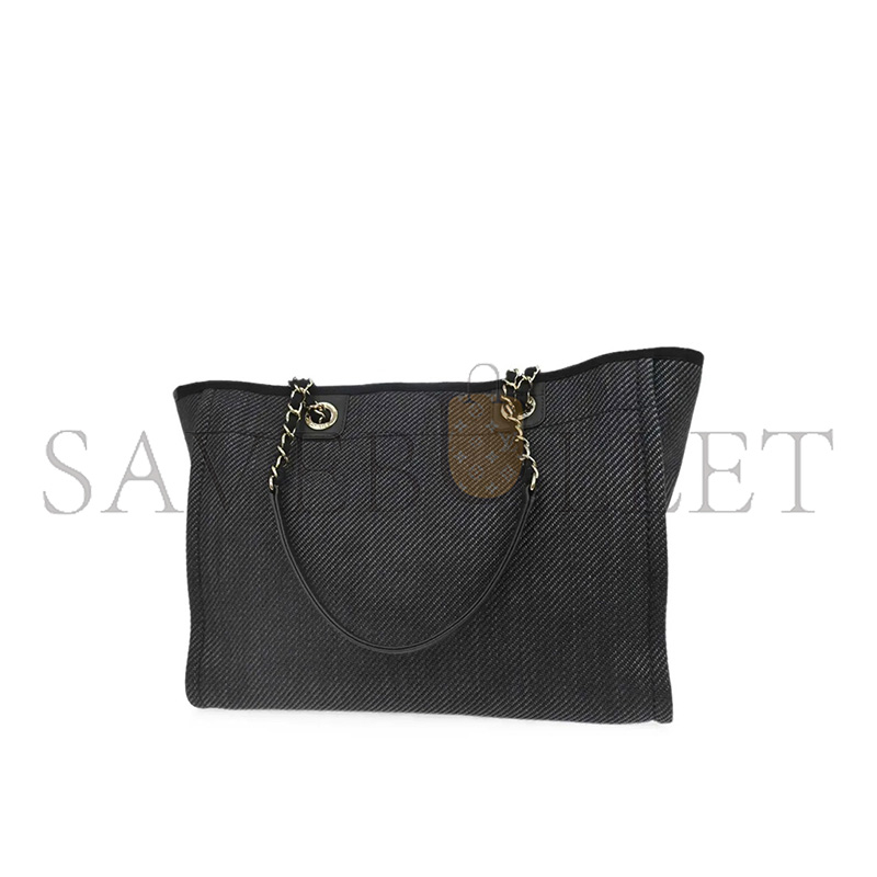 CHANEL DEAUVILLE SHOULDER TOTE BAG (39*30*22cm)